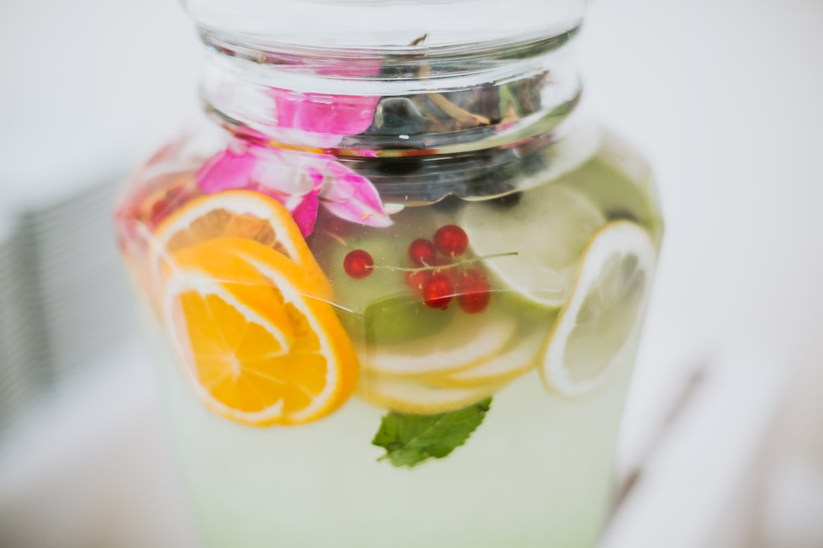 Minuman sehat organik segar